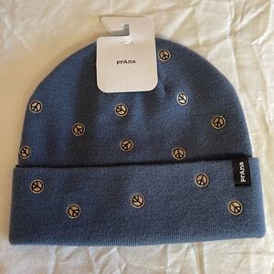 Prana Wild Now Seafair Peace blue beanie